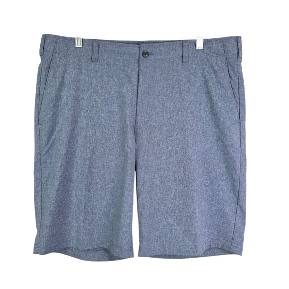 Mens Blue Ben Hogan Performance Golf Shorts Flat Front 10" Inseam Size 38 - Picture 1 of 10